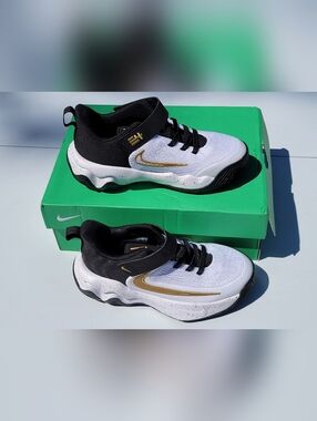 KIDS 12C NIKE GIANNIS IMMORTALITY 4 SNEAKER BASKETBALL SHOE – WHITE/ GOLD– NIB